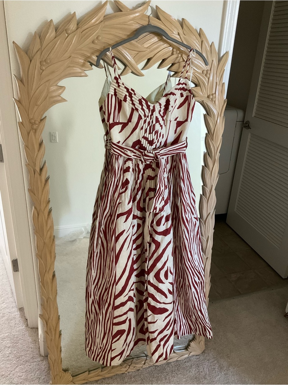 NWT NICHOLAS Mireille Belted Midi Dress